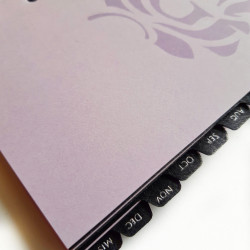 Undated Agenda Refill with Black Dividers
